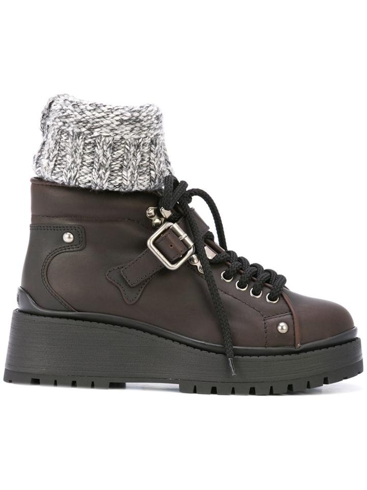 Miu Miu Miu Miu 5u184cf0553kmc F0l5h Grey Synthetic->acetate - Brown