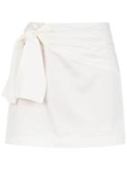 Nk Short Skirt With Bow Detail - White