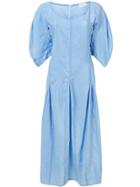 Lemaire Puff Sleeve Dress - Blue