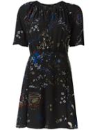 Valentino 'astro Couture' Mini Dress, Women's, Size: 38, Black, Silk/spandex/elastane