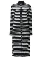 Martin Grant Striped Cardi-coat - Black
