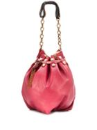 Marni Bindle Bucket Bag - Pink