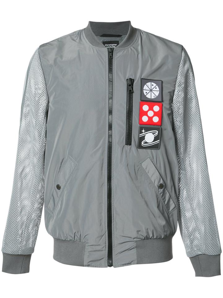 Christopher Raeburn Mesh Sleeve Bomber Jacket - Grey