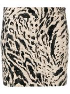 Haider Ackermann Malus Printed Mini Skirt - Neutrals