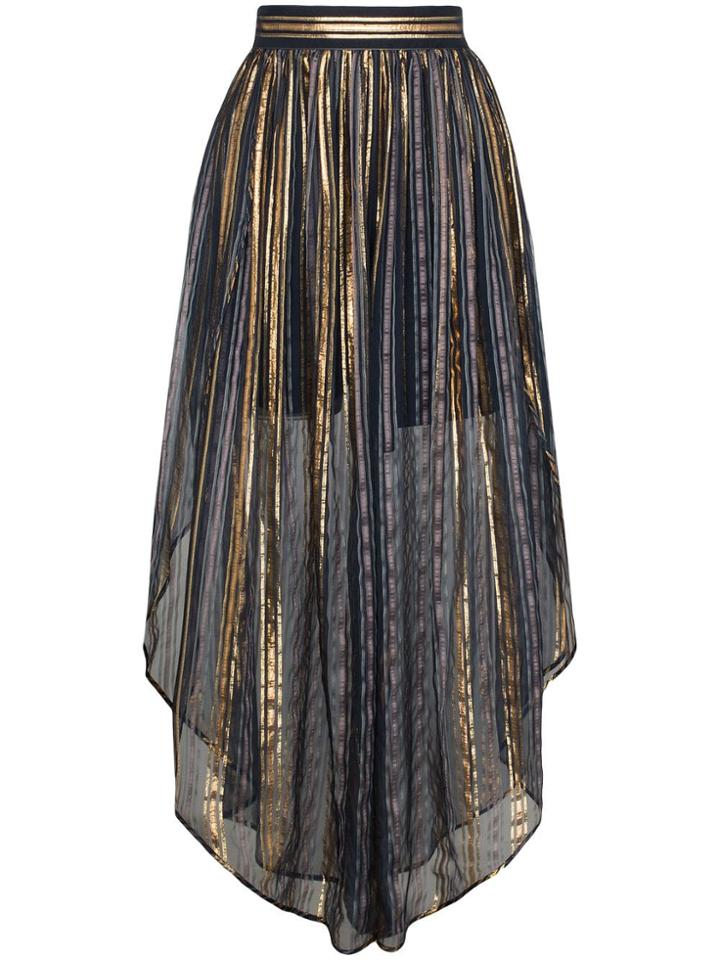 Peter Pilotto Striped High-waisted Harem Pants - Blue