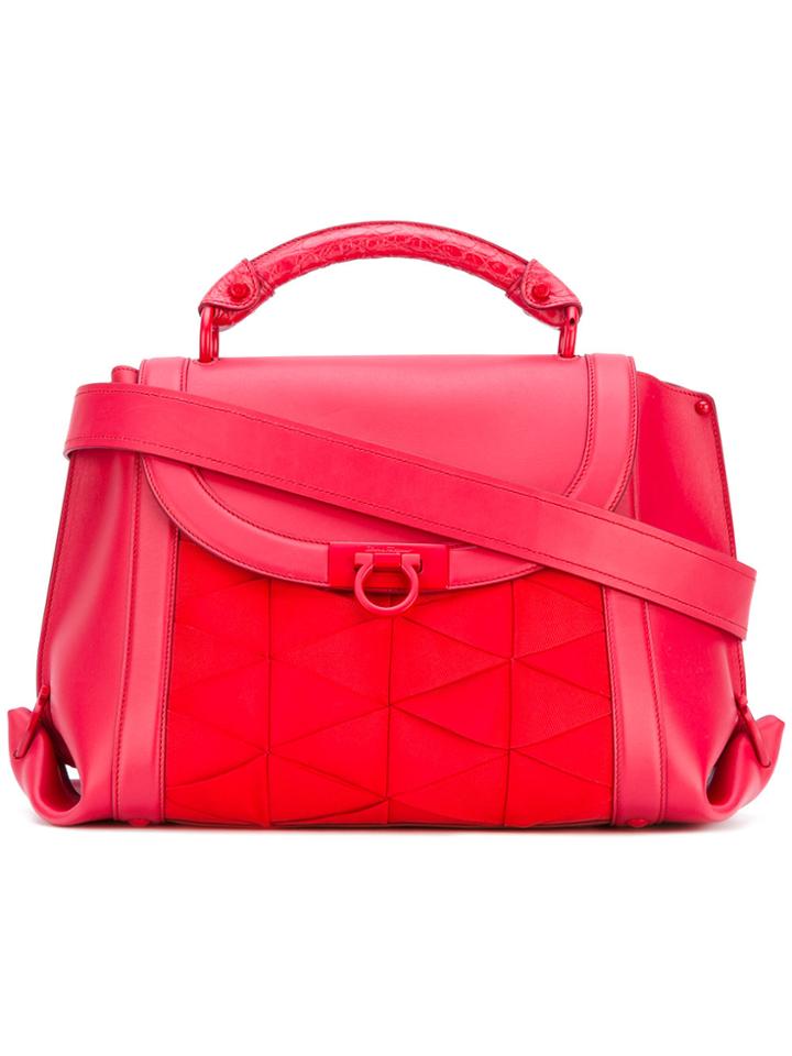 Salvatore Ferragamo 'suzanna' Shoulder Bag - Red