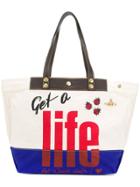 Vivienne Westwood Anglomania Get A Life Tote Bag - Nude & Neutrals