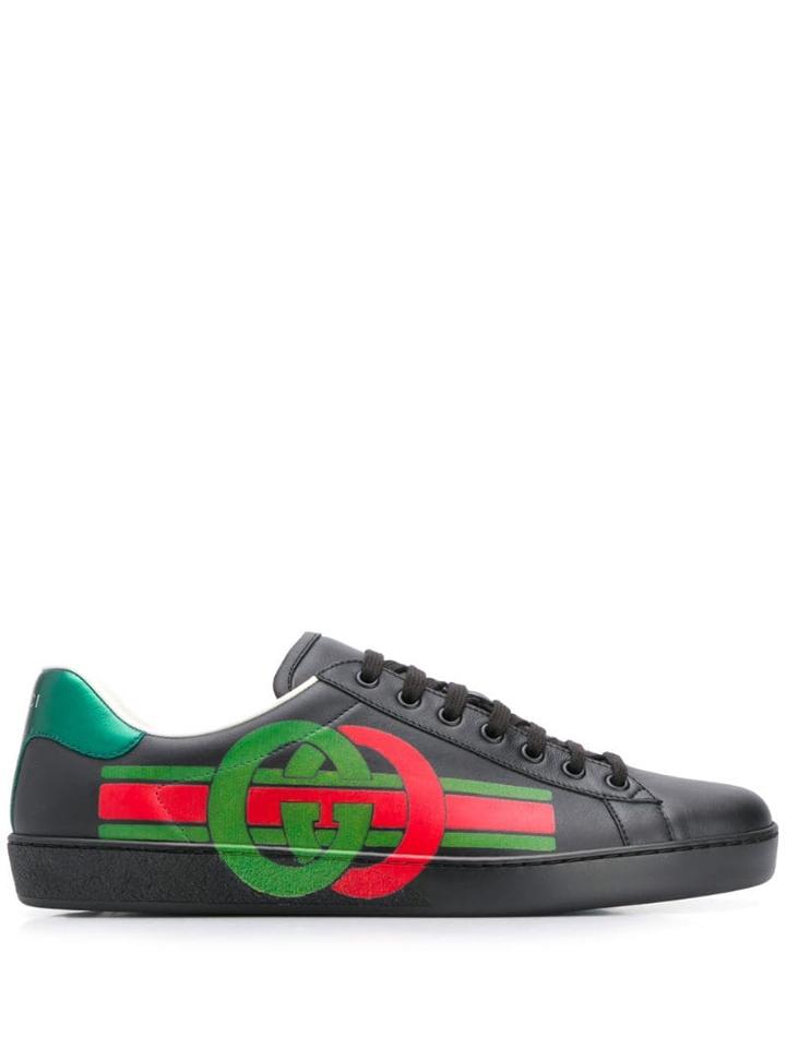Gucci Ace Low-top Sneakers - Black
