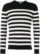 Saint Laurent Classic Striped Sweater, Men's, Size: Medium, Black, Cashmere