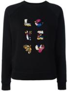Tory Burch Embroidered Jumper, Women's, Size: Large, Black, Cotton