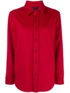 Aspesi Button Shirt Jacket - Red