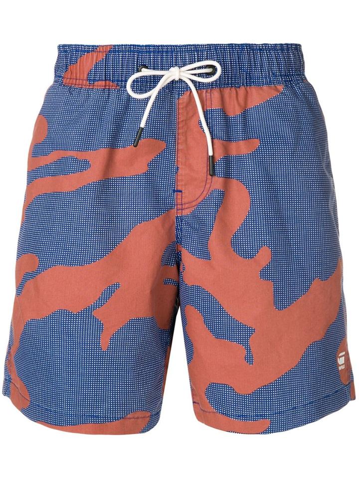 G-star Raw Research Printed Swim Shorts - Blue