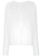 Philosophy Di Lorenzo Serafini Sheer Embroidered Blouse - White