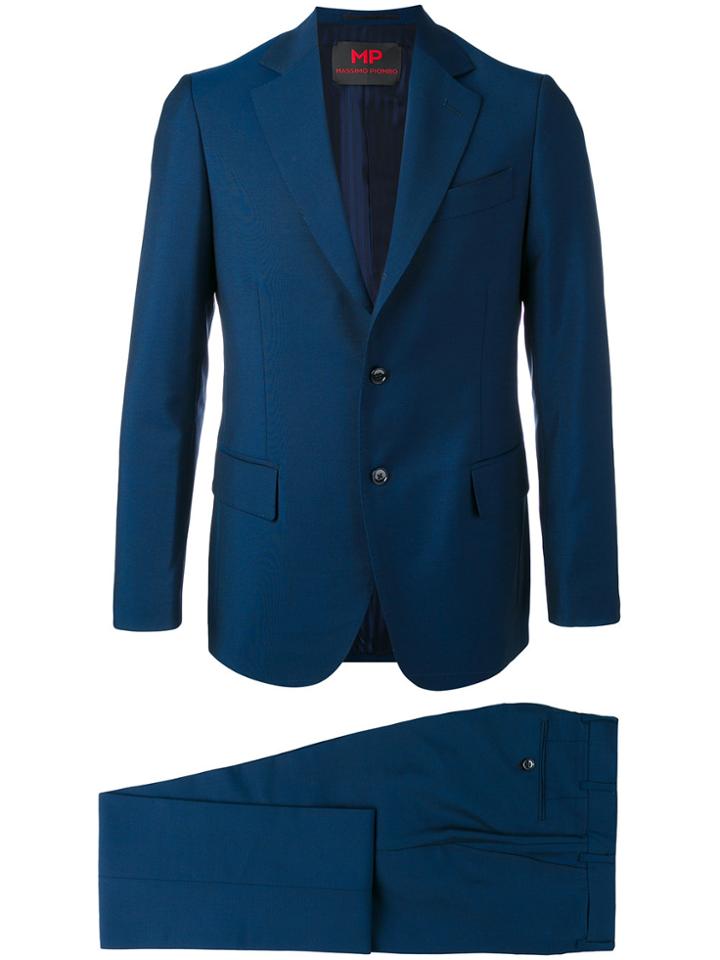 Mp Massimo Piombo Double-breasted Blazer - Blue