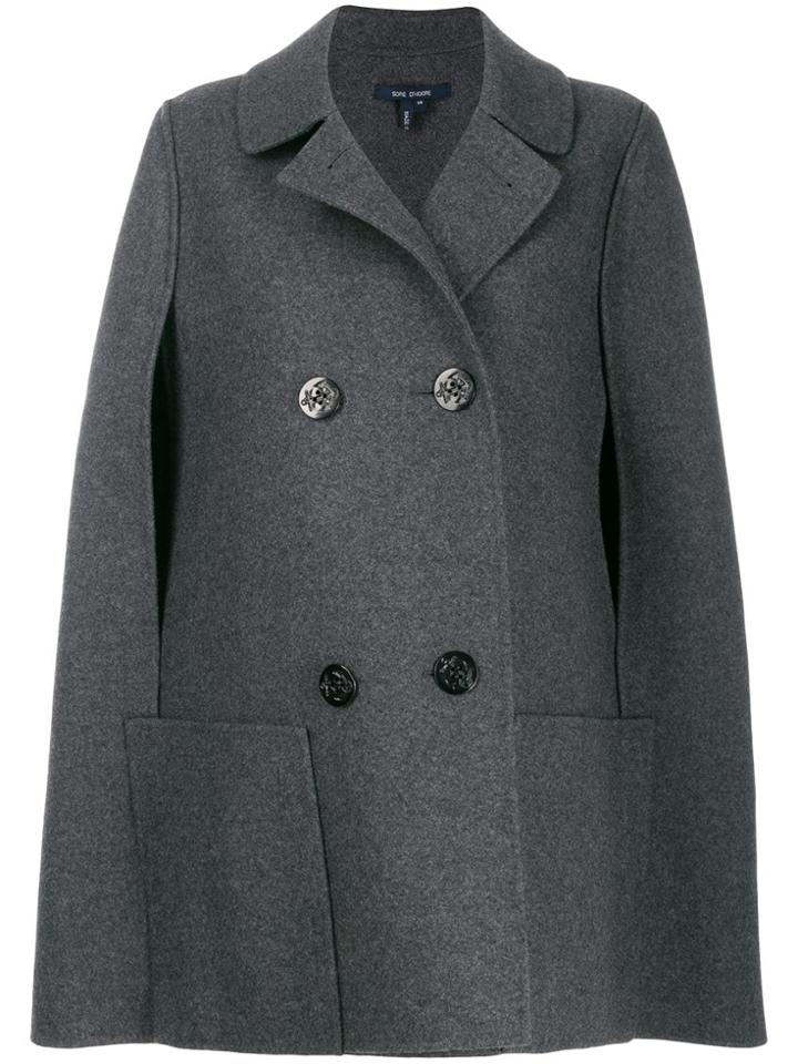 Sofie D'hoore Cecil Short-length Cape - Charcoal