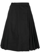 Yves Saint Laurent Vintage Pleated Midi-skirt - Black