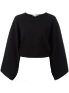 Stella Mccartney Cropped Jumper, Women's, Size: 42, Black, Polyester/viscose
