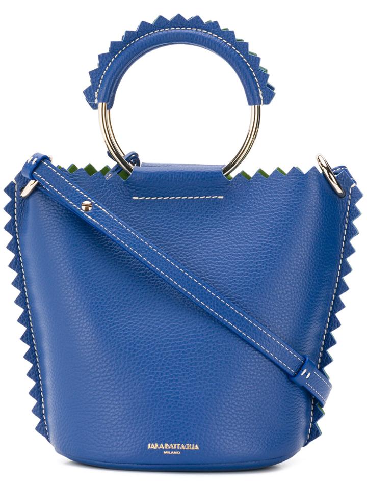 Sara Battaglia Helen Bucket Bag - Blue