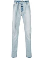 Fear Of God Inside-out Belted Jeans - Blue
