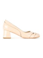 Sarah Chofakian Panelled Pumps - Nude & Neutrals