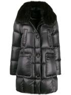 Moorer Faux Fur Collar Jacket - Grey