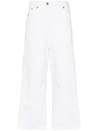 Jacquemus Straight Leg Cropped Jeans - White