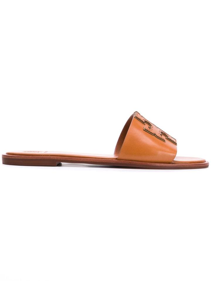 Tory Burch Ines Slides - Brown