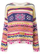 Laneus Fairisle Sweater - Multicolour