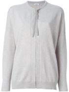 Brunello Cucinelli Crew Neck Cardigan, Women's, Size: Xl, Grey, Cashmere/brass