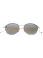 Thom Browne Round Frame Sunglasses, Men's, Grey, Acetate/glass