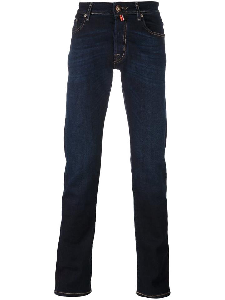 Jacob Cohen Dark Wash Jeans, Men's, Size: 31, Blue, Cotton/polyester/spandex/elastane