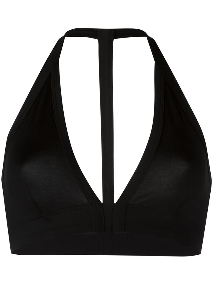 Rick Owens Triangle Bikini Top, Size: 40, Black, Polyamide/spandex/elastane