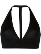 Rick Owens Triangle Bikini Top, Size: 40, Black, Polyamide/spandex/elastane