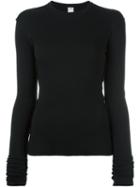 Damir Doma Ribbed Sweater, Women's, Size: Xs, Black, Cotton