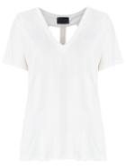 Andrea Bogosian - Cut Out Details Top - Women - Cotton - P, White, Cotton