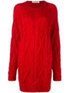A.f.vandevorst Airy, Women's, Size: Large, Red, Polyamide/mohair/wool