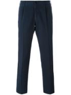 Incotex Slim-fit Chinos, Men's, Size: 48, Blue, Cotton/spandex/elastane