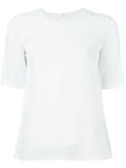 Dolce & Gabbana Classic T-shirt Blouse, Women's, Size: 40, White, Silk