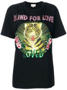 Gucci Blind For Love Tiger Print T-shirt - Black