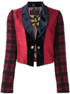 Etro 'velvet Revers' Jacket, Women's, Size: 38, Red, Silk/cotton/wool