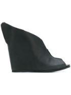 Peter Non Wedge Heel Sandals - Black