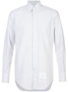 Thom Browne Striped Long Sleeve Shirt - Grey