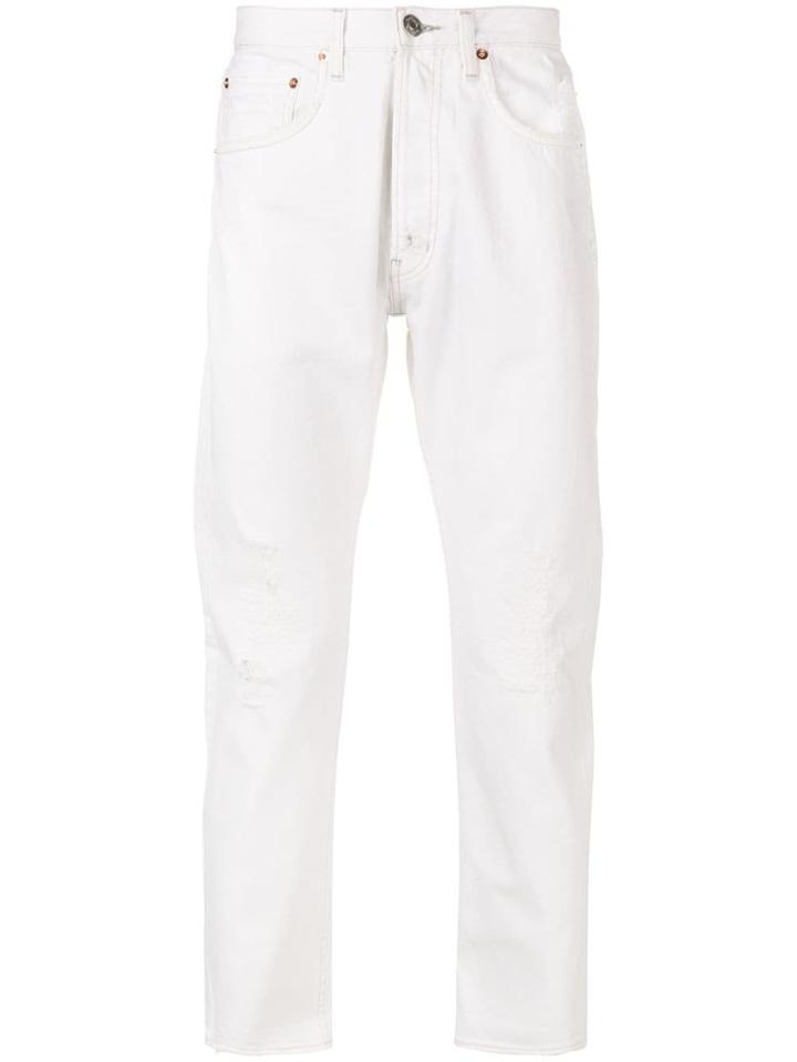 Haikure Distressed Jeans - White