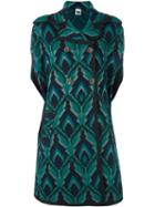 M Missoni Abstract Pattern Double-breasted Poncho