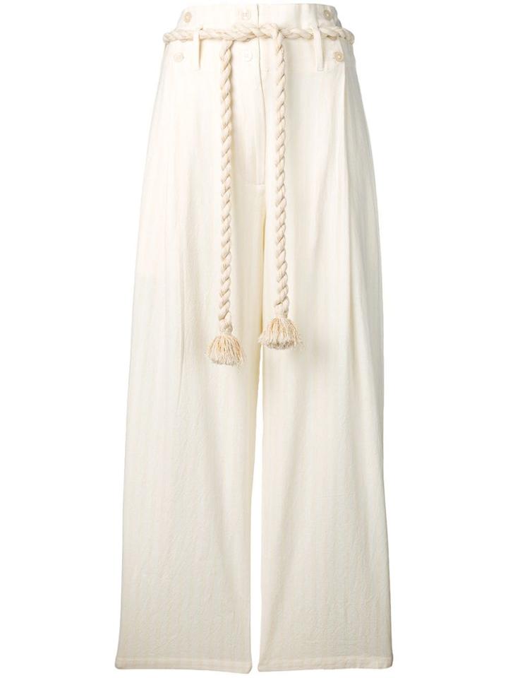 Mes Demoiselles Wide Leg Trousers - Neutrals