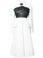Proenza Schouler Single Breasted Coat With Bustier - White
