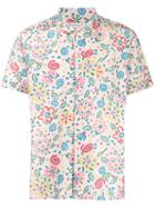 Ymc Cartoon Floral Shirt - Neutrals
