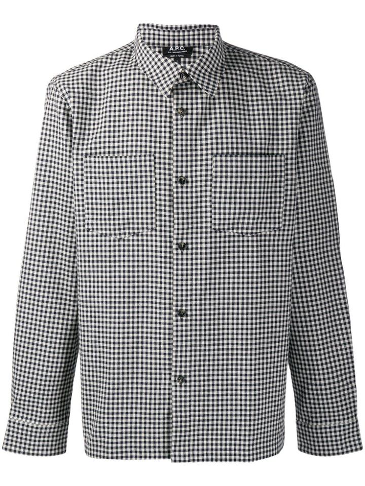 A.p.c. Checked Shirtst - Blue