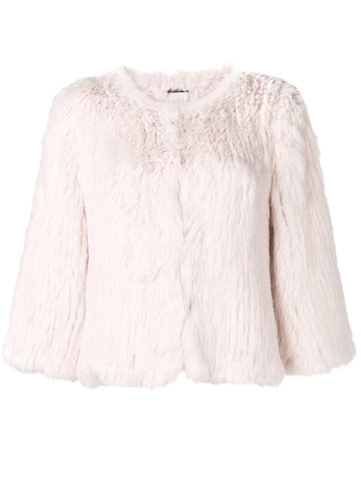 Yves Salomon Cropped Jacket - Pink