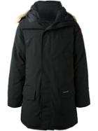 Canada Goose 'landford' Parka, Men's, Size: Xxl, Black, Cotton/feather Down/nylon/coyote Fur